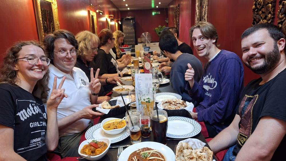 The restaurant table after the tournament