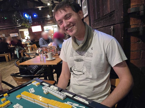 A close-up of the winning hand